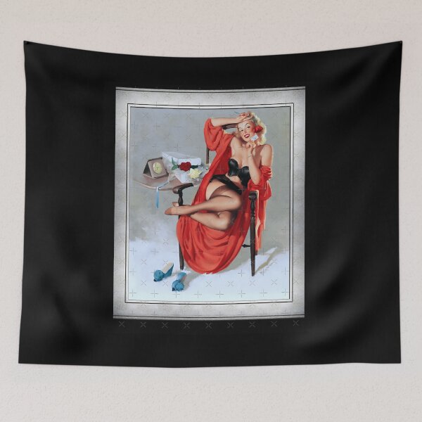 Item preview, A Bouquet Of Roses by Gil Elvgren Remastered Xzendor7 Old Masters Art Reproductions (1) designed and sold by HauteTrend.