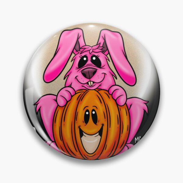 Item preview, Black lunar bunny buddy with his pumpkin buddy designed and sold by MichelleCrystal.