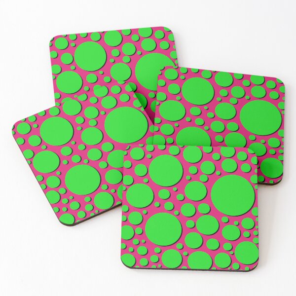 Item preview, Green Dots on Pink designed and sold by JNTremblay.