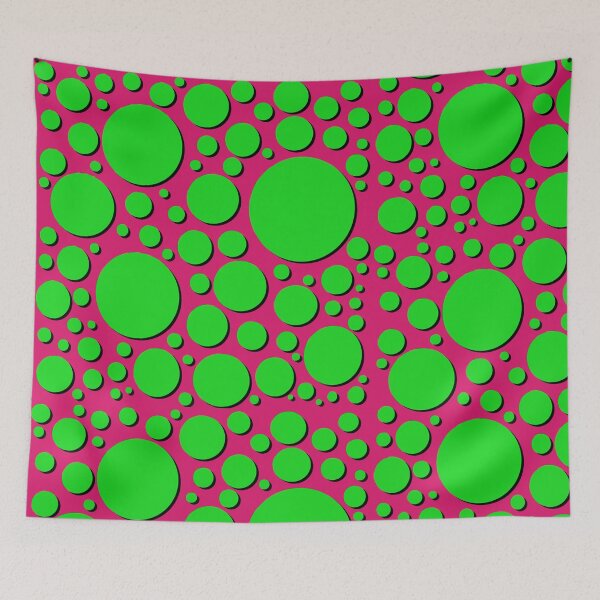 Item preview, Green Dots on Pink designed and sold by JNTremblay.