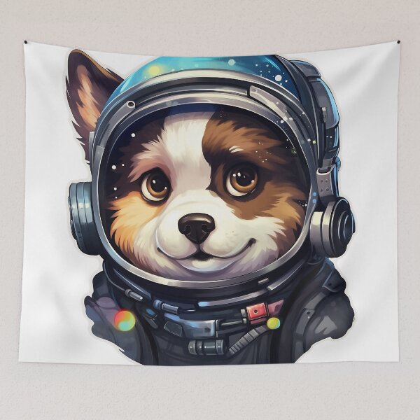 Item preview, dog in astronaut suit. designed and sold by Kwanbaba21.