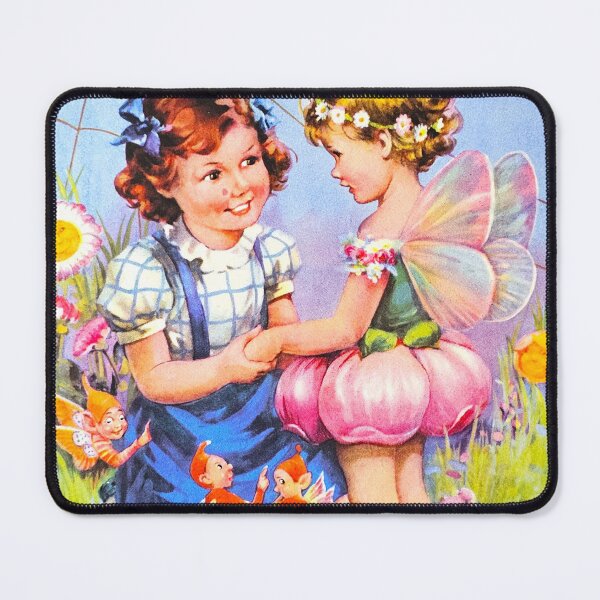 Item preview, Meeting the fairies, Vintage children's illustration designed and sold by Faerieglen.