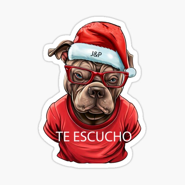 A funny Pitbull Sticker