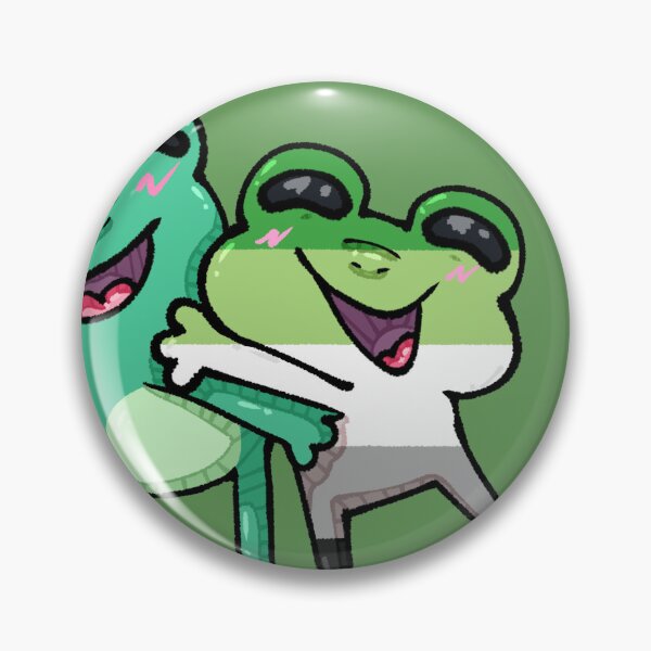 Item preview, Aromantic pride frogs designed and sold by LoveMug.