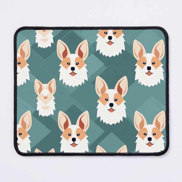 Item preview, Geometric corgi dog pattern, Seamless designed and sold by zerocrystal.