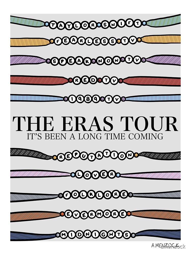 The Eras Make The Friendship Bracelet SVG, The Eras Tour