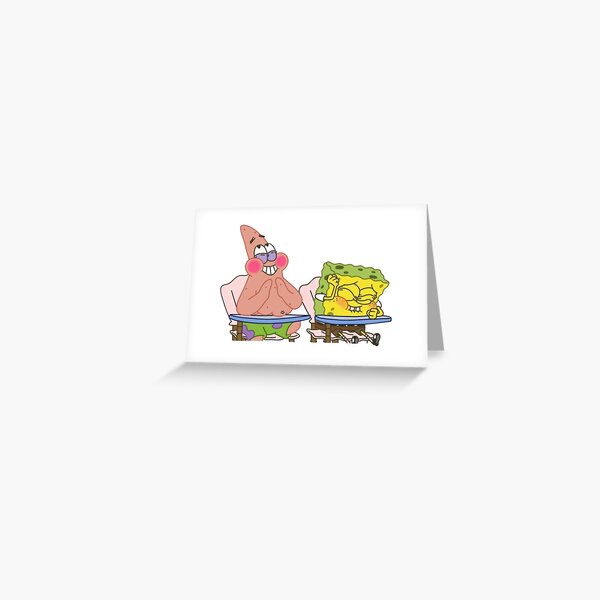 Aperçu de l'œuvre Bob l'éponge et Patrick qui rient créée et vendue par WitchyHippy.