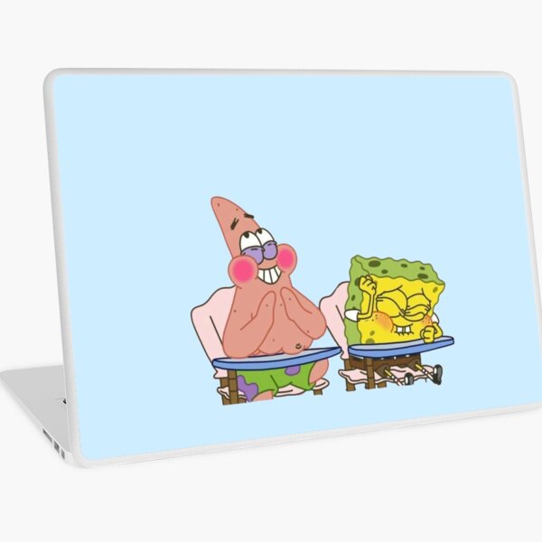 Vista previa del artículo con la obra «Bob Esponja y Patricio Riendo», diseñado y vendido por WitchyHippy.