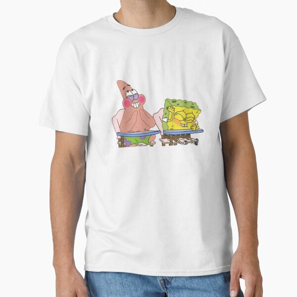 Vista previa del artículo con la obra «Bob Esponja y Patricio Riendo», diseñado y vendido por WitchyHippy.