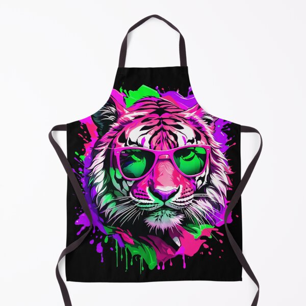 Artikelvorschau, Tiger-Farbspritzer mit Sonnenbrille entworfen und verkauft von MindWave THC.