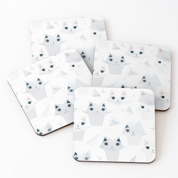Item preview, Geometric cat pattern3, Seamless designed and sold by zerocrystal.