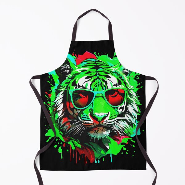 Artikelvorschau, Tiger-Farbspritzer mit Sonnenbrille entworfen und verkauft von MindWave THC.