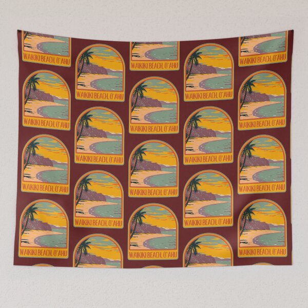 Item preview, Waikiki Beach Hawaii Oahu designed and sold by soulfulprintss8.