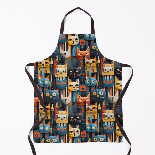 Item preview, Geometric cat pattern6, Seamless designed and sold by zerocrystal.