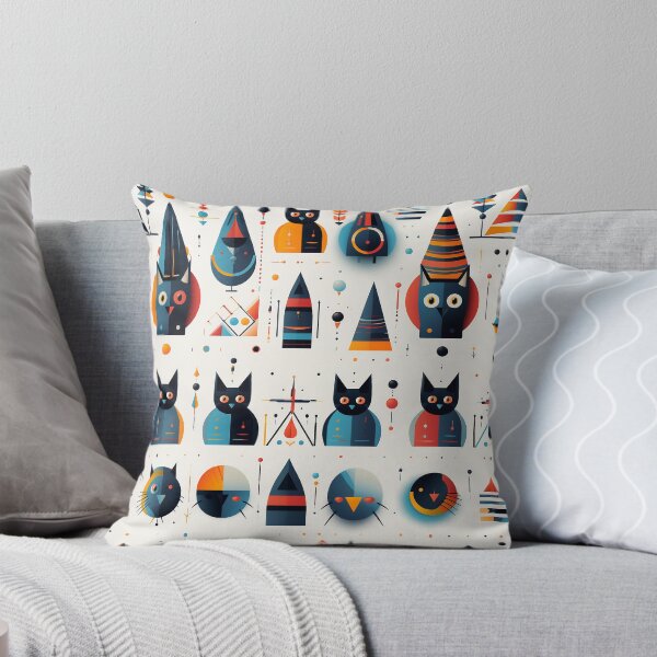 Item preview, Geometric cat pattern5, Seamless designed and sold by zerocrystal.