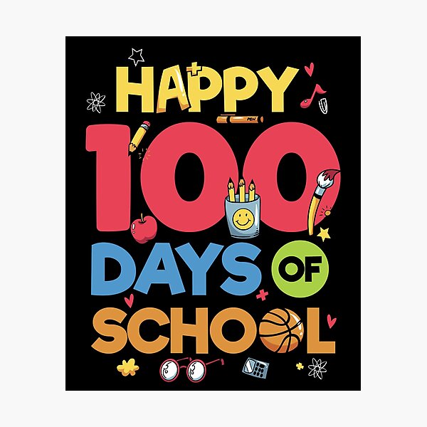 Item preview, Happy 100 Days of School for Teacher or Child designed and sold by newstartdesign.