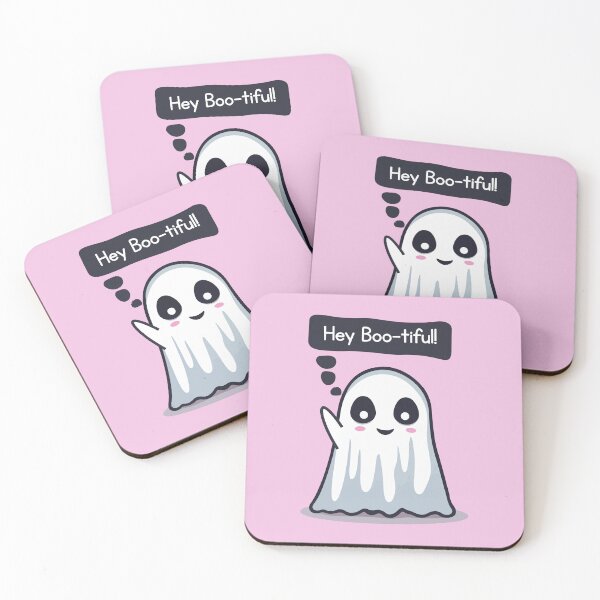 Item preview, Hey Bootiful, Cute Kawaii Ghost designed and sold by Ridaelb.