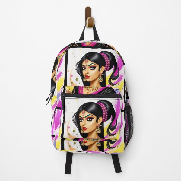 Item preview, Indian girl paint splash designed and sold by Roxburylane.
