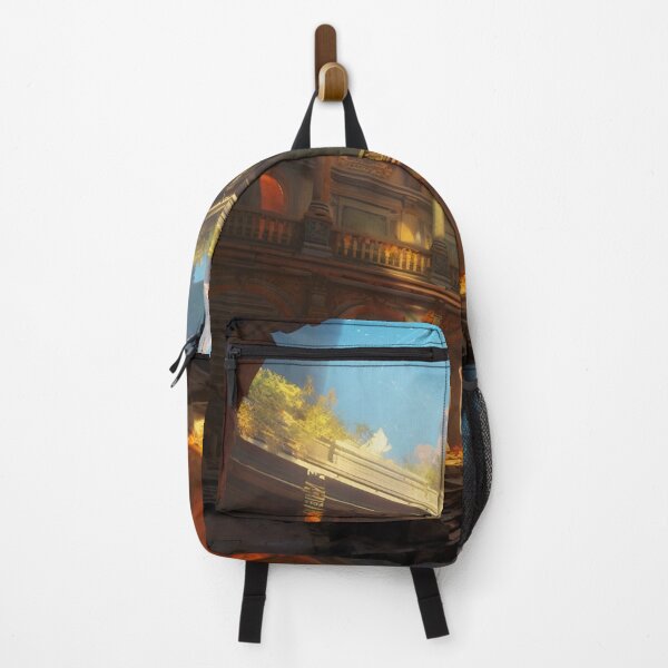 Item preview, Ancient Building Illuminated by Digital Twilight designed and sold by oanaunciuleanu.
