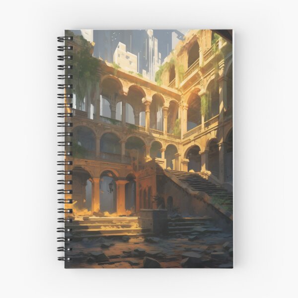 Item preview, Ancient Building Illuminated by Digital Twilight designed and sold by oanaunciuleanu.