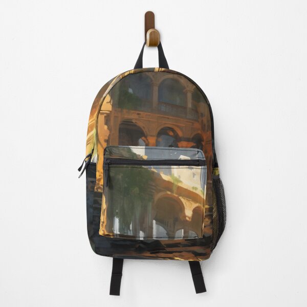 Item preview, Ancient Building Illuminated by Digital Twilight designed and sold by oanaunciuleanu.