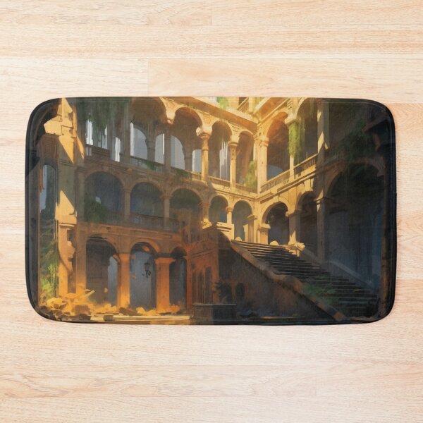Item preview, Ancient Building Illuminated by Digital Twilight designed and sold by oanaunciuleanu.