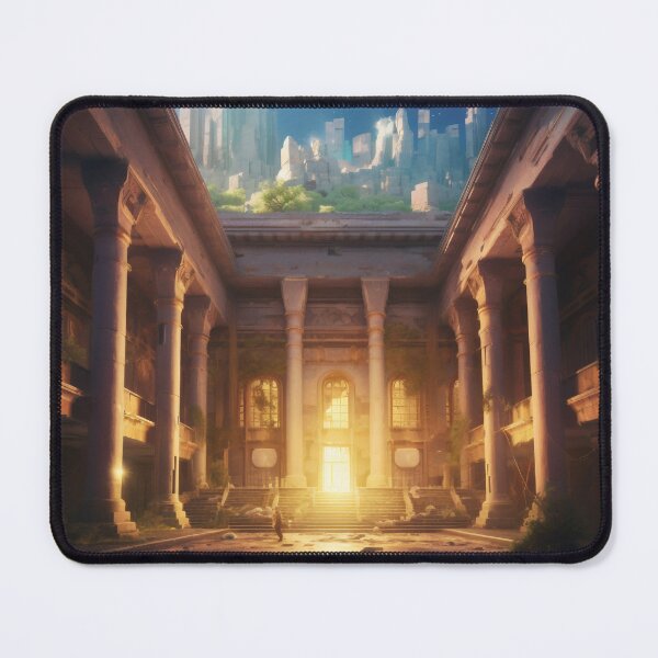 Item preview, Ancient Building Illuminated by Digital Twilight designed and sold by oanaunciuleanu.