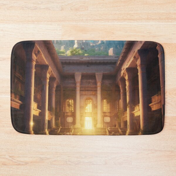 Item preview, Ancient Building Illuminated by Digital Twilight designed and sold by oanaunciuleanu.