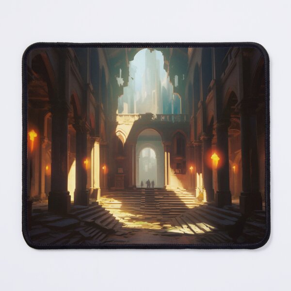 Item preview, Ancient Building Illuminated by Digital Twilight designed and sold by oanaunciuleanu.
