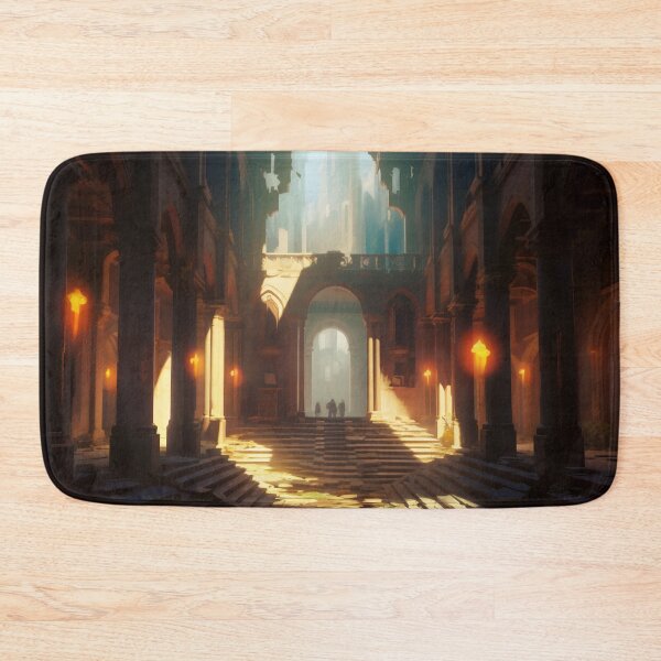 Item preview, Ancient Building Illuminated by Digital Twilight designed and sold by oanaunciuleanu.