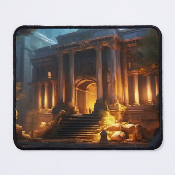 Item preview, Ancient Building Illuminated by Digital Twilight designed and sold by oanaunciuleanu.