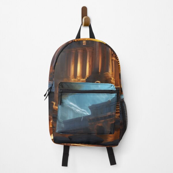 Item preview, Ancient Building Illuminated by Digital Twilight designed and sold by oanaunciuleanu.