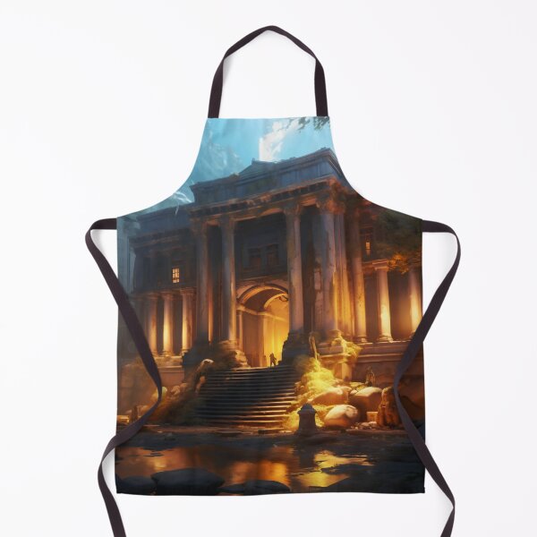 Item preview, Ancient Building Illuminated by Digital Twilight designed and sold by oanaunciuleanu.