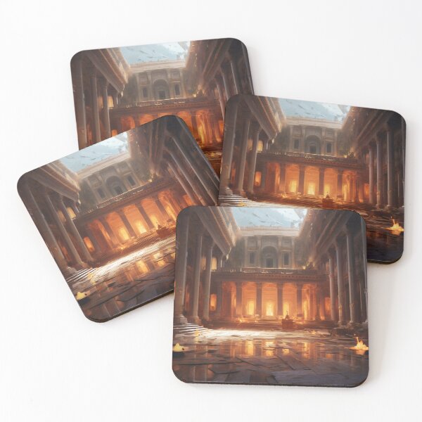 Item preview, Ancient Building Illuminated by Digital Twilight designed and sold by oanaunciuleanu.