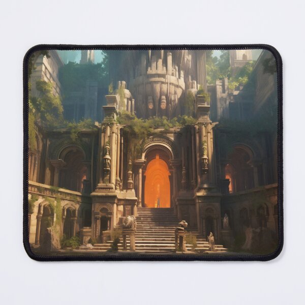 Item preview, Ancient Building Illuminated by Digital Twilight designed and sold by oanaunciuleanu.