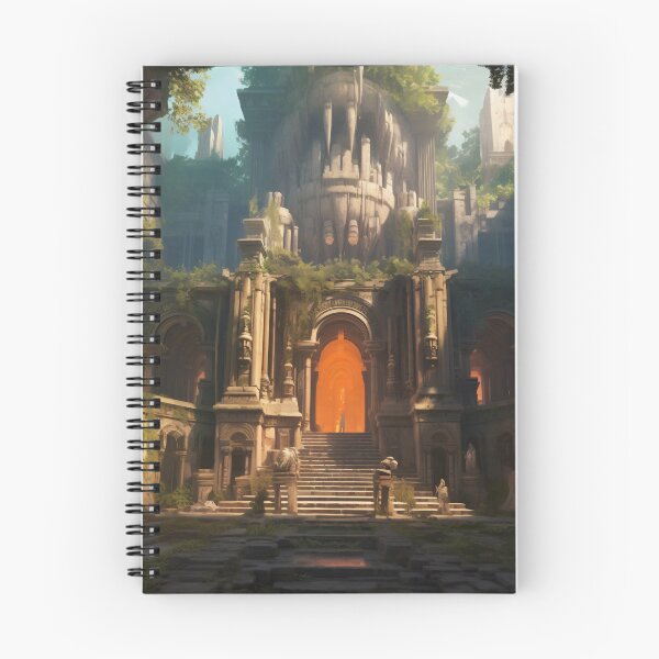 Item preview, Ancient Building Illuminated by Digital Twilight designed and sold by oanaunciuleanu.
