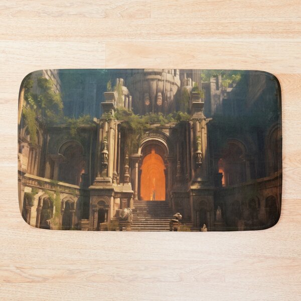 Item preview, Ancient Building Illuminated by Digital Twilight designed and sold by oanaunciuleanu.
