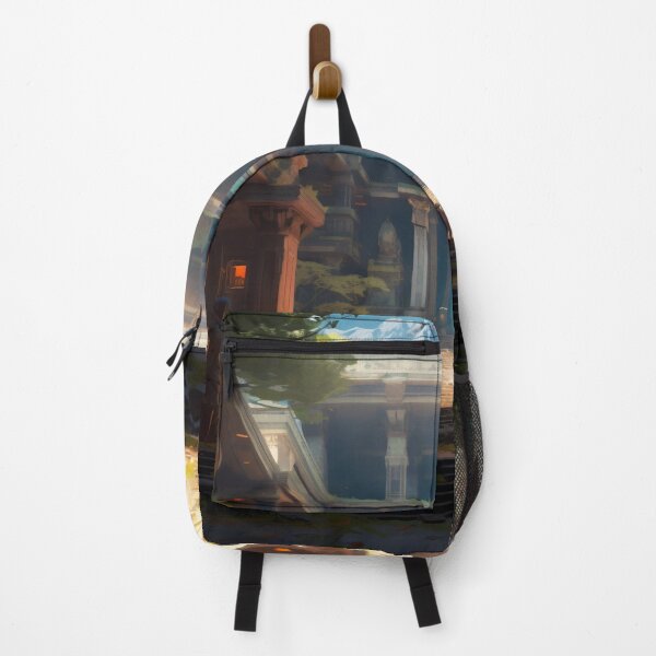 Item preview, Ancient Building Illuminated by Digital Twilight designed and sold by oanaunciuleanu.