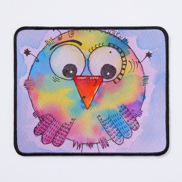 Item preview, Whimsical Colorful Watercolor Bird Painting designed and sold by AussieMuma.