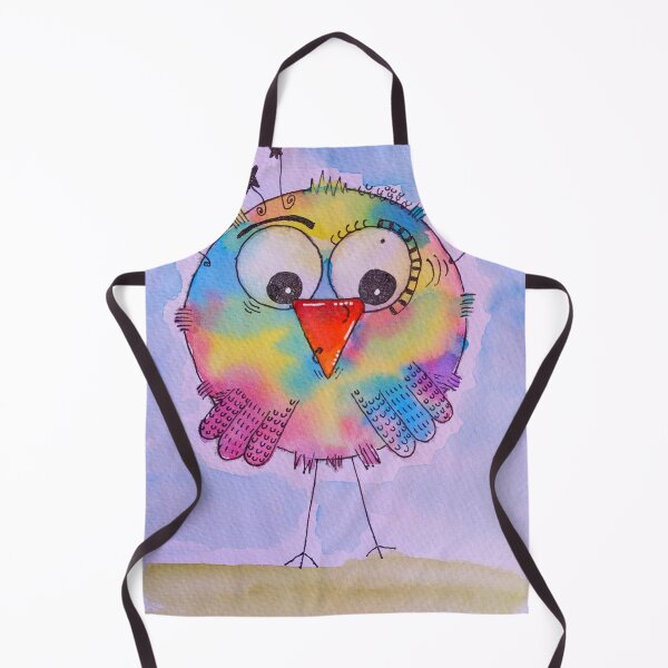 Item preview, Whimsical Colorful Watercolor Bird Painting designed and sold by AussieMuma.