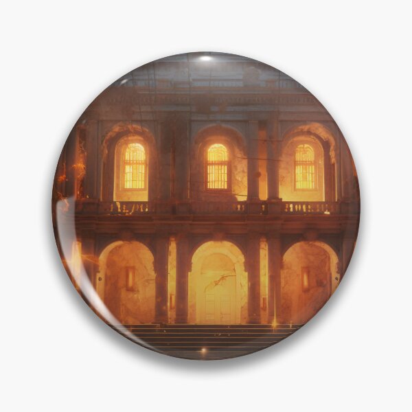 Item preview, Ancient Building Illuminated by Digital Twilight designed and sold by oanaunciuleanu.