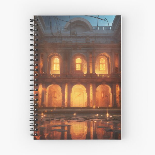 Item preview, Ancient Building Illuminated by Digital Twilight designed and sold by oanaunciuleanu.