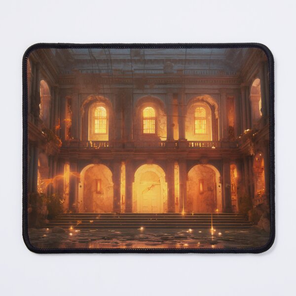 Item preview, Ancient Building Illuminated by Digital Twilight designed and sold by oanaunciuleanu.