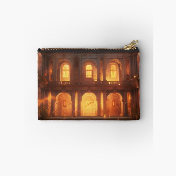 Item preview, Ancient Building Illuminated by Digital Twilight designed and sold by oanaunciuleanu.