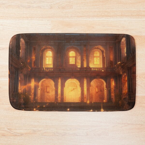 Item preview, Ancient Building Illuminated by Digital Twilight designed and sold by oanaunciuleanu.
