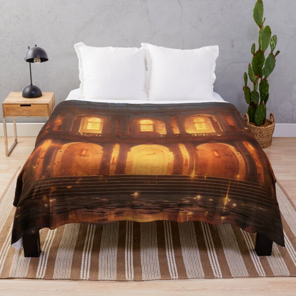 Item preview, Ancient Building Illuminated by Digital Twilight designed and sold by oanaunciuleanu.