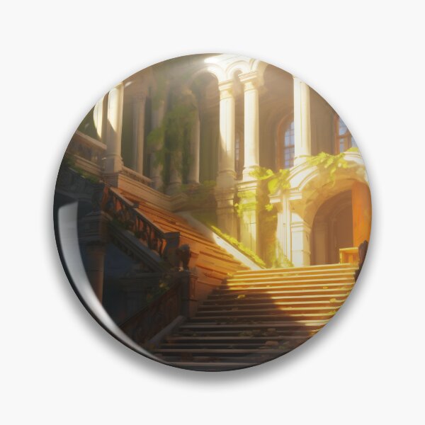 Item preview, Ancient Building Illuminated by Digital Twilight designed and sold by oanaunciuleanu.