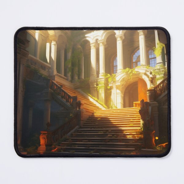 Item preview, Ancient Building Illuminated by Digital Twilight designed and sold by oanaunciuleanu.