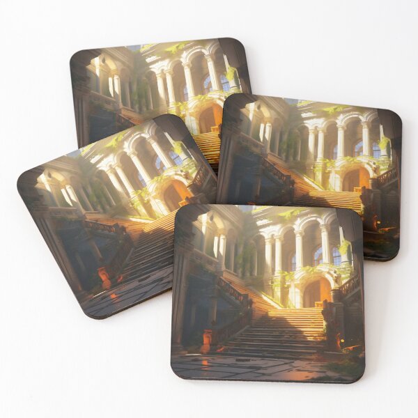 Item preview, Ancient Building Illuminated by Digital Twilight designed and sold by oanaunciuleanu.