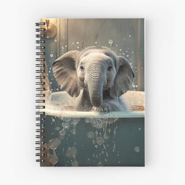 Item preview, Baby Elephant in Bathtub designed and sold by Elisabeth Lucas.
